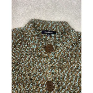 Evan Picone Cardigan Womens‎ Petite Small Buttons Coastal Grandma Chunky Knit thumbnail 4