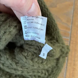 Olive Green Gold Button Sweater Vest thumbnail 5