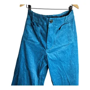 Anthropologie by Maeve Blue Corduroy Wide-Leg Pants Size: 32 thumbnail 2