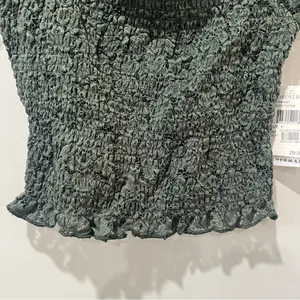 NWT Ten Sixty Sherman shirt Nordstrom Small Green Crop‎ Lace STRETCHY NEW thumbnail 3