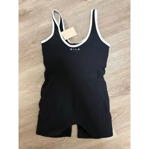 Wilo the Label Short Rib Romper Black B3 Size M thumbnail 4