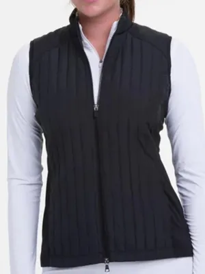 NWT EP New York Vertical Quilted Blue Women’s Vest thumbnail 1