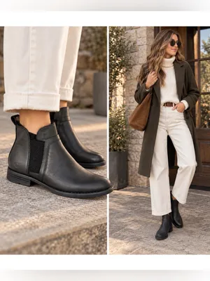 Born Brenta leather Chelsea Boots black 6.5 thumbnail 2