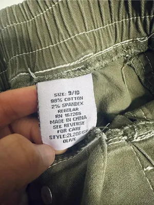 Y2K 90s Green Utility Cargo Pants Size 9/10 Stretch Military thumbnail 4