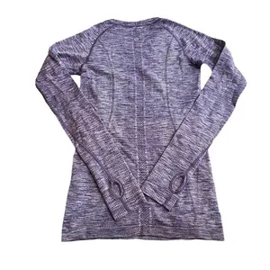 Lululemon Swiftly Tech Long Sleeve Crew Size 4‎ Space Dye Heathered Purple Fog thumbnail 5
