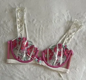 Festival Floral Underwire‎ Bra For Love & Lemons Women's Pink Bra thumbnail 1