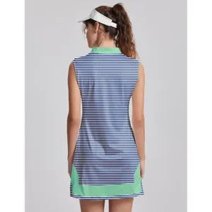 ACEGOLFS Tennis Dress 2 Pockets Sleeveless Golf Quarter Zip Collar‎ UPF+50 thumbnail 2