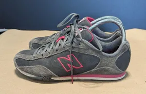 New Balance 442 Suede Sneakers Running Shoes Gray Pink Womens 7.5 Activewear thumbnail 4