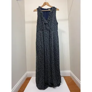 Point Sur x J.Crew Floral Wide Leg Jumpsuit Sz14 thumbnail 3