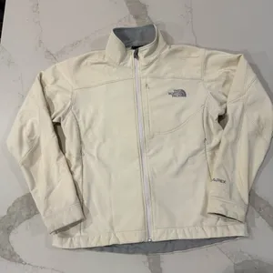 The North Face Apex Bionic Jacket Women’s Large White Dune Windproof Softshell thumbnail 1