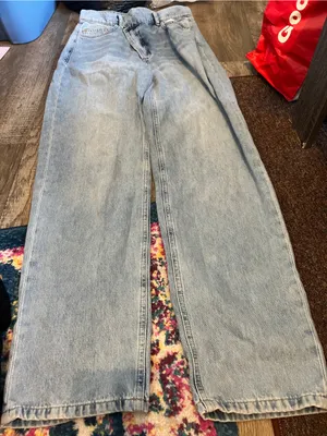 Collusion dad Light Blue Women’s Wide Leg Jeans thumbnail 1