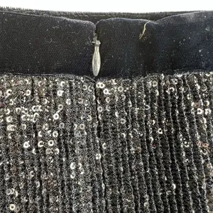 Free People Sz 10 Wild Child Sequined Mini Skirt‎ Navy Blue Cocktail Party thumbnail 6