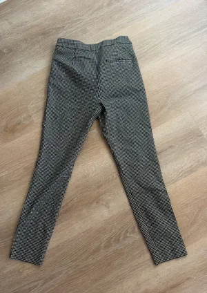 ZARA Black & White Gingham Slim Ankle Trousers thumbnail 6