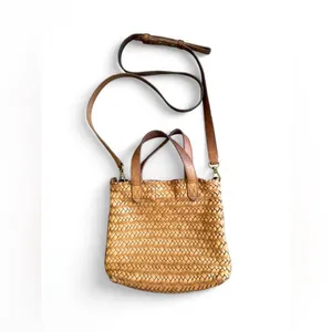 Madewell The Small Transport Crossbody: Woven Leather Edition thumbnail 2
