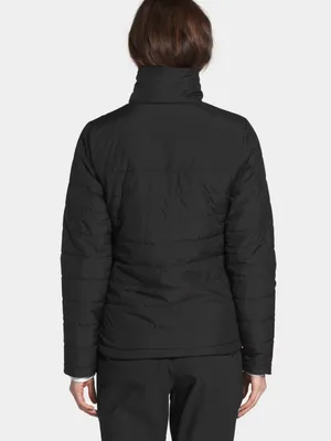 The North Face Mossbud Insulated Reversible Full Zip Puffer Fleece Jacket Black thumbnail 4