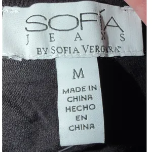 Sofia Jeans by Sofia‎ Vergara Black Ruffle Maxi Dress V-Neck Strap M NEW thumbnail 4