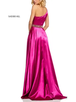 SHERRI HILL Prom/Pageant Dress 52565 in Magenta thumbnail 3