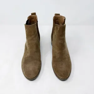 [Steve Madden] Dover Brown Suede Leather Block Heel Chelsea Ankle Boots Size 8.5 thumbnail 6