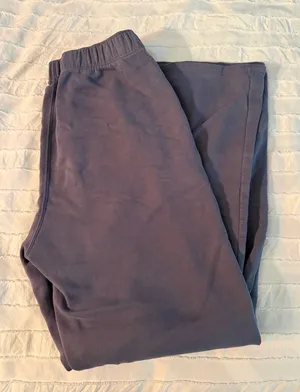 Hollister Navy Blue WideLeg Sweatpants thumbnail 1
