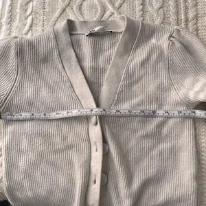 Zara Ribbed Knit Bell Sleeve Button Up Cardigan Women's XS thumbnail 5