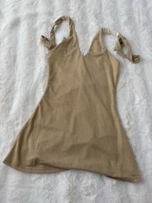Tiger Mist Gold Mini Dress thumbnail 1