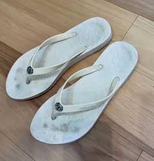 Coach cream White Sz 7.5 flip flops #summer #y2k thumbnail 1