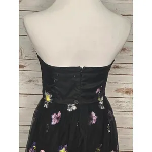 Lilly's Kloset multicolored whimisgoth floral strapless maxi dress Size Small thumbnail 5
