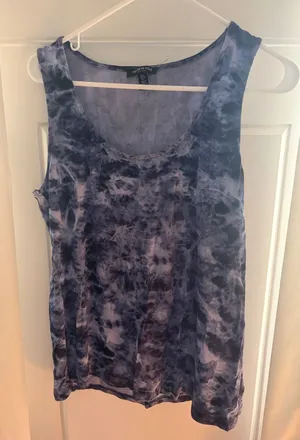 Kenneth Cole Blue Blouse Size L thumbnail 1
