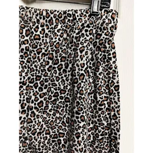 Secret Treasures Womens Leopard Print Pajama Jogger Pants Grey Tan Size M 8-10‎ thumbnail 5