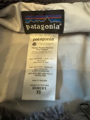 Patagonia Size XS Pelage Gray Fur Coat thumbnail 2