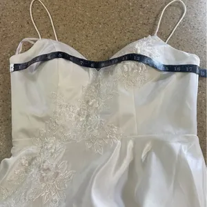 NWOT Lulus Flawless Radiance White Satin Floral Embroidered Maxi Dress thumbnail 10