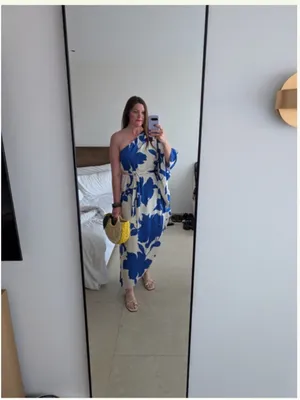 Hutch Stretch Satin One-Shoulder Maxi Dress thumbnail 3