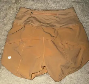 Lululemon Speed Up HR Short 4" Lined Swift Fabric Size 0 Summer Glow thumbnail 1