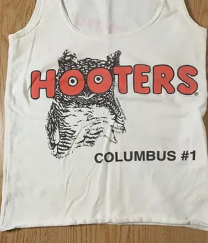 Hooters B75 Girl Worn Uniform Tank From Columbus Ohio Size Xs/Small thumbnail 2