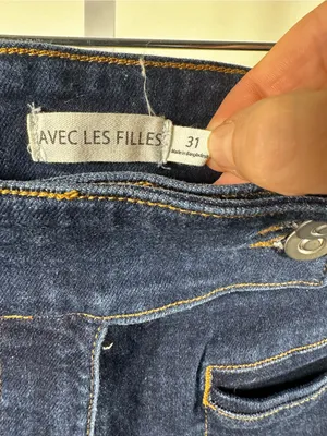 J120. Avec Les Filles- Women's Dark Blue Jeans thumbnail 2