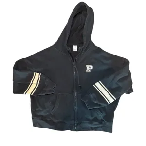 Victoria's Secret PINK Ivy Fleece Campus Full Zip Hoodie‎ Black XL Oversized Y2K thumbnail 5