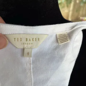 Ted Baker Jancita White Linen Blend Belted Button Front Dress Size 1 (S) thumbnail 7