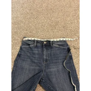 Talbots Jeans Womens 4 Wide Leg Crop Med Dark Wash Baggy Loose‎ Stretch Denim thumbnail 5