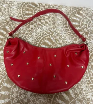 Urban Expression Red Studded Hobo Bag thumbnail 1