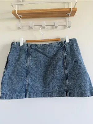Divided Light Blue Denim Mini Skirt thumbnail 3