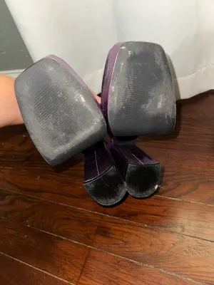 Heels Chunky Purple Size 5 thumbnail 3