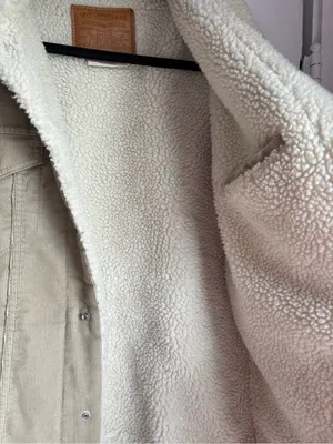 Levi’s Corduroy Sherpa Trucker Jacket Tan Beige L thumbnail 7