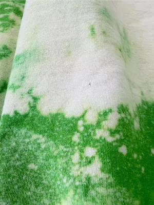 Bleached grunge off the shoulder tee Green Size XL thumbnail 11