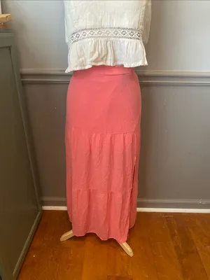 Nine West Coral Tiered Maxi Skirt thumbnail 2