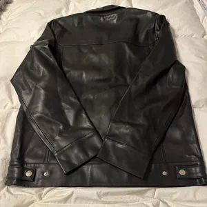 Jules Kae Audriana Faux Leather Trucker Jacket - NWT - Size L thumbnail 7