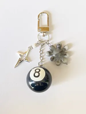 Handmade grunge funky y2k bag charm/accessory/key chain🖤 thumbnail 3