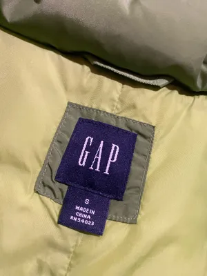 GAP green puffer vest thumbnail 2