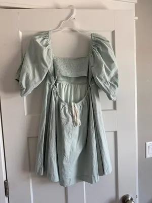 Altar'd State Summer Dress Light Green/Blue thumbnail 2