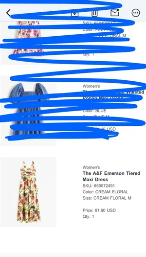 Abercrombie Pink & Cream Floral Tiered Maxi Dress thumbnail 3