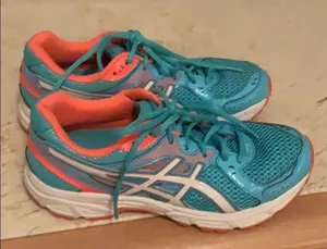ASICS gel contend 2 aqua & coral sneakers size 7.5 thumbnail 3